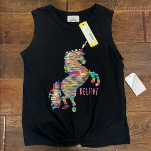 Izzy and Lexie black sleeveless top